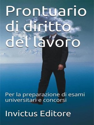 cover image of Prontuario di Diritto del Lavoro